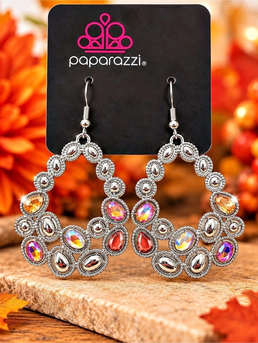 paparazzi Multicolor Statement Chandelier Earrings NWT